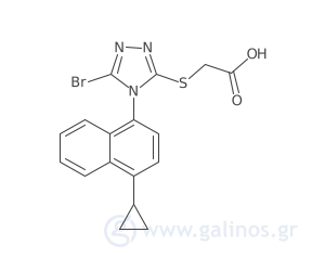 Γραφική απεικόνιση της χημικής δομής της ουσίας