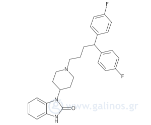 Γραφική απεικόνιση της χημικής δομής της ουσίας