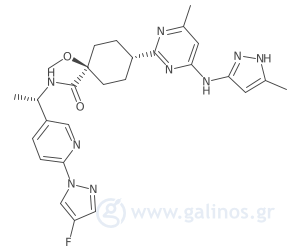 Γραφική απεικόνιση της χημικής δομής της ουσίας