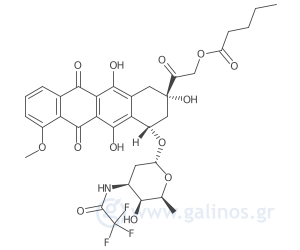 Γραφική απεικόνιση της χημικής δομής της ουσίας
