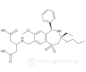 Γραφική απεικόνιση της χημικής δομής της ουσίας