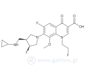 Γραφική απεικόνιση της χημικής δομής της ουσίας
