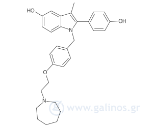 Γραφική απεικόνιση της χημικής δομής της ουσίας