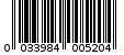 Γραμμωτός κωδικός 0033984005204