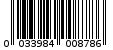 Γραμμωτός κωδικός 0033984008786