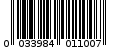 Γραμμωτός κωδικός 0033984011007