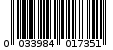 Γραμμωτός κωδικός 0033984017351