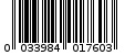 Γραμμωτός κωδικός 0033984017603