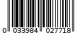 Γραμμωτός κωδικός 0033984027718