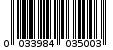 Γραμμωτός κωδικός 0033984035003