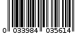 Γραμμωτός κωδικός 0033984035614