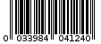 Γραμμωτός κωδικός 0033984041240