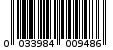 Γραμμωτός κωδικός 033984009486