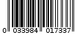 Γραμμωτός κωδικός 033984017337
