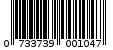 Γραμμωτός κωδικός 0733739001047