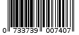Γραμμωτός κωδικός 0733739007407