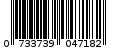 Γραμμωτός κωδικός 0733739047182