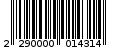 Γραμμωτός κωδικός 2290000014314