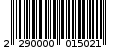 Γραμμωτός κωδικός 2290000015021