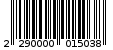 Γραμμωτός κωδικός 2290000015038