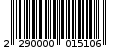 Γραμμωτός κωδικός 2290000015106