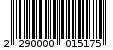 Γραμμωτός κωδικός 2290000015175