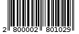 Γραμμωτός κωδικός 2800002801029