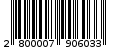 Γραμμωτός κωδικός 2800007906033