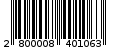 Γραμμωτός κωδικός 2800008401063