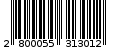 Γραμμωτός κωδικός 2800055313012