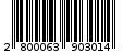 Γραμμωτός κωδικός 2800063903014