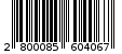 Γραμμωτός κωδικός 2800085604067