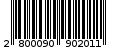 Γραμμωτός κωδικός 2800090902011