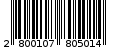 Γραμμωτός κωδικός 2800107805014