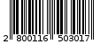 Γραμμωτός κωδικός 2800116503017