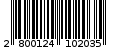 Γραμμωτός κωδικός 2800124102035