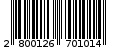 Γραμμωτός κωδικός 2800126701014