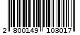 Γραμμωτός κωδικός 2800149103017