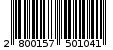 Γραμμωτός κωδικός 2800157501041