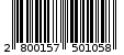 Γραμμωτός κωδικός 2800157501058