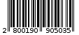 Γραμμωτός κωδικός 2800190905035