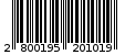 Γραμμωτός κωδικός 2800195201019