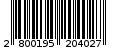 Γραμμωτός κωδικός 2800195204027