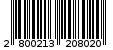 Γραμμωτός κωδικός 2800213208020