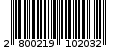 Γραμμωτός κωδικός 2800219102032