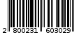 Γραμμωτός κωδικός 2800231603029