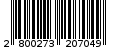 Γραμμωτός κωδικός 2800273207049