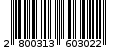 Γραμμωτός κωδικός 2800313603022