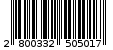 Γραμμωτός κωδικός 2800332505017