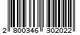 Γραμμωτός κωδικός 2800346302022